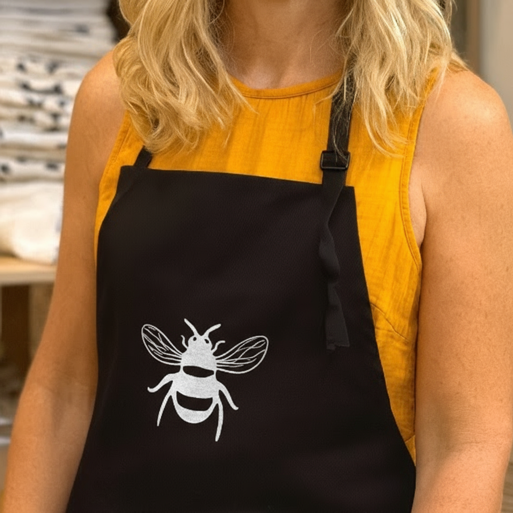 Bee Apron Black