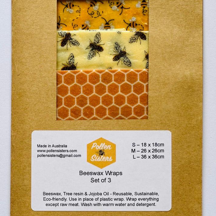 Beeswax Wraps Set of 3