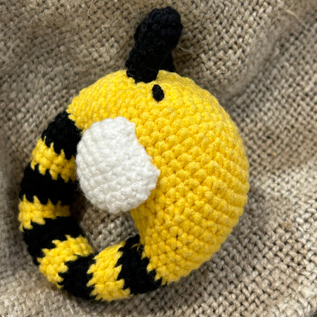 Baby Bee Wrap & Rattle