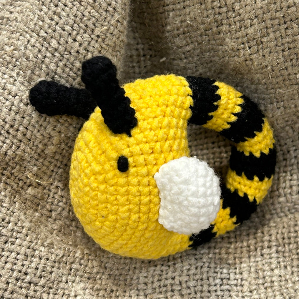 Baby Bee Wrap & Rattle