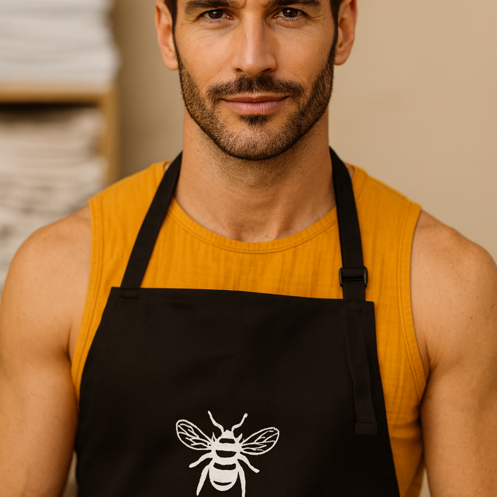Bee Apron Black